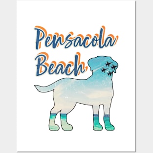 Pensacola Beach Florida Vintage-Look Posters and Art